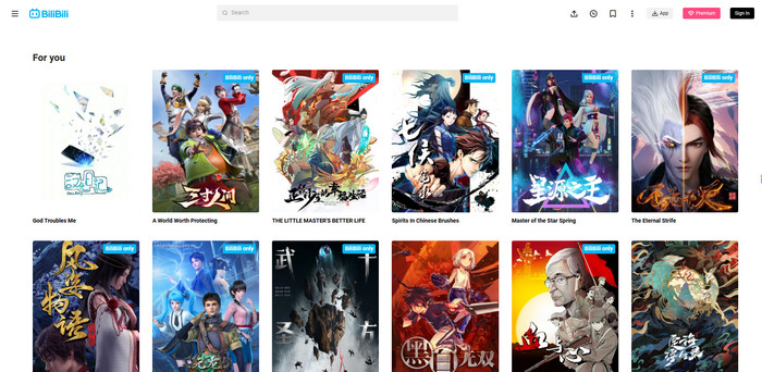 free anime websites Bilibili.tv