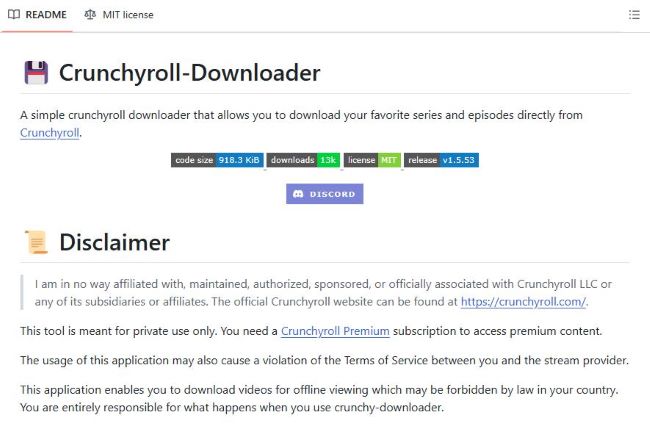Crunchyroll downloader github