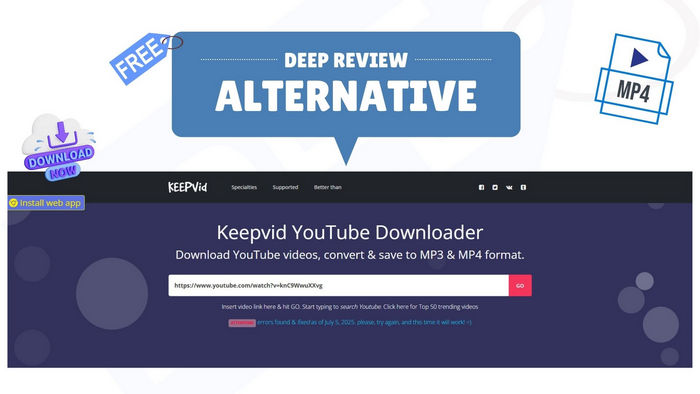 KeepVid Review & Alternative 