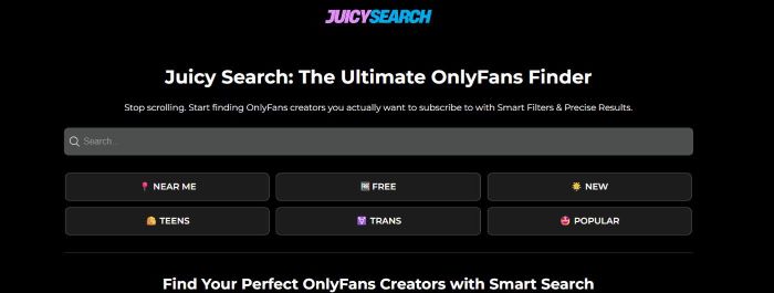 OnlyFans Finder juicysearch