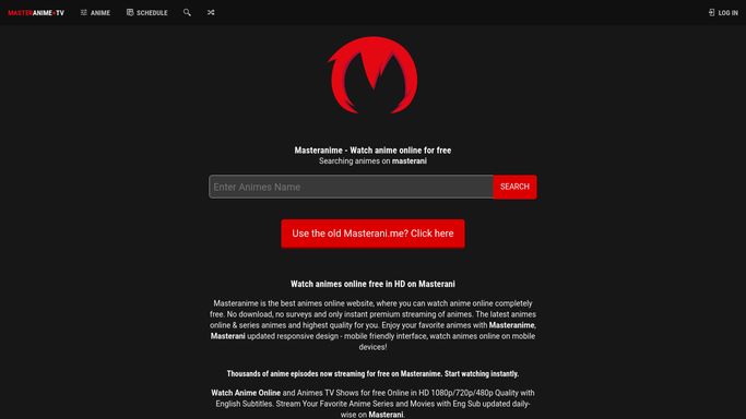 free anime websites dubbed masteranime