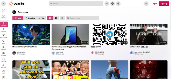 how to find a deleted youtube video odysee