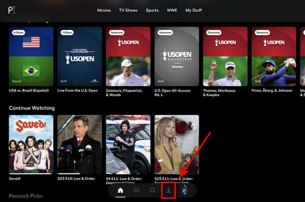 peacock download library