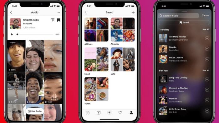 save audio on instagram