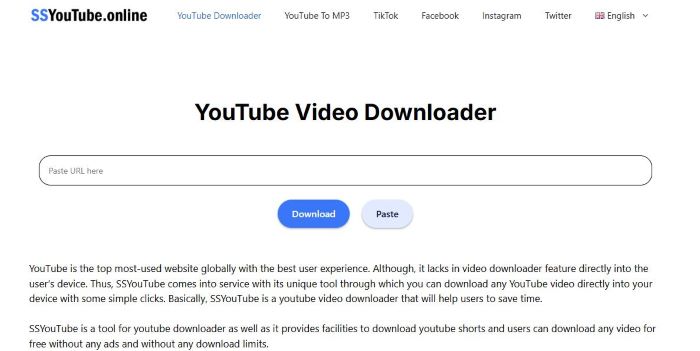 SSYouTube Online download youtube video 4k