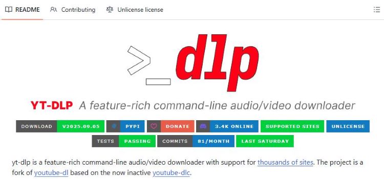 yt-dlp pluto tv video downloader