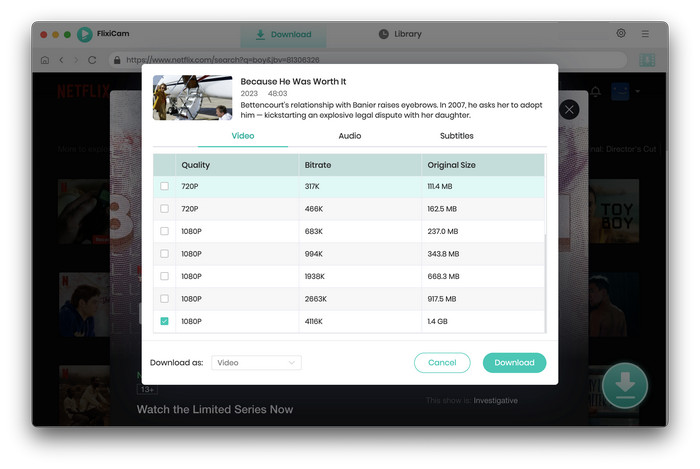 search netflix movies on mac