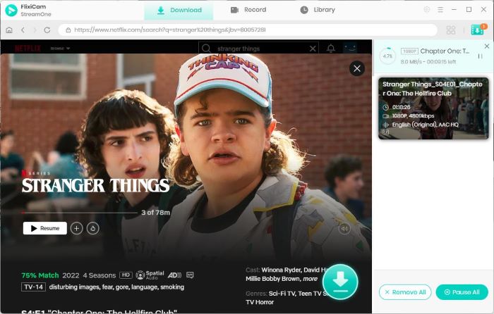 Downloading movies from 1000+ sites